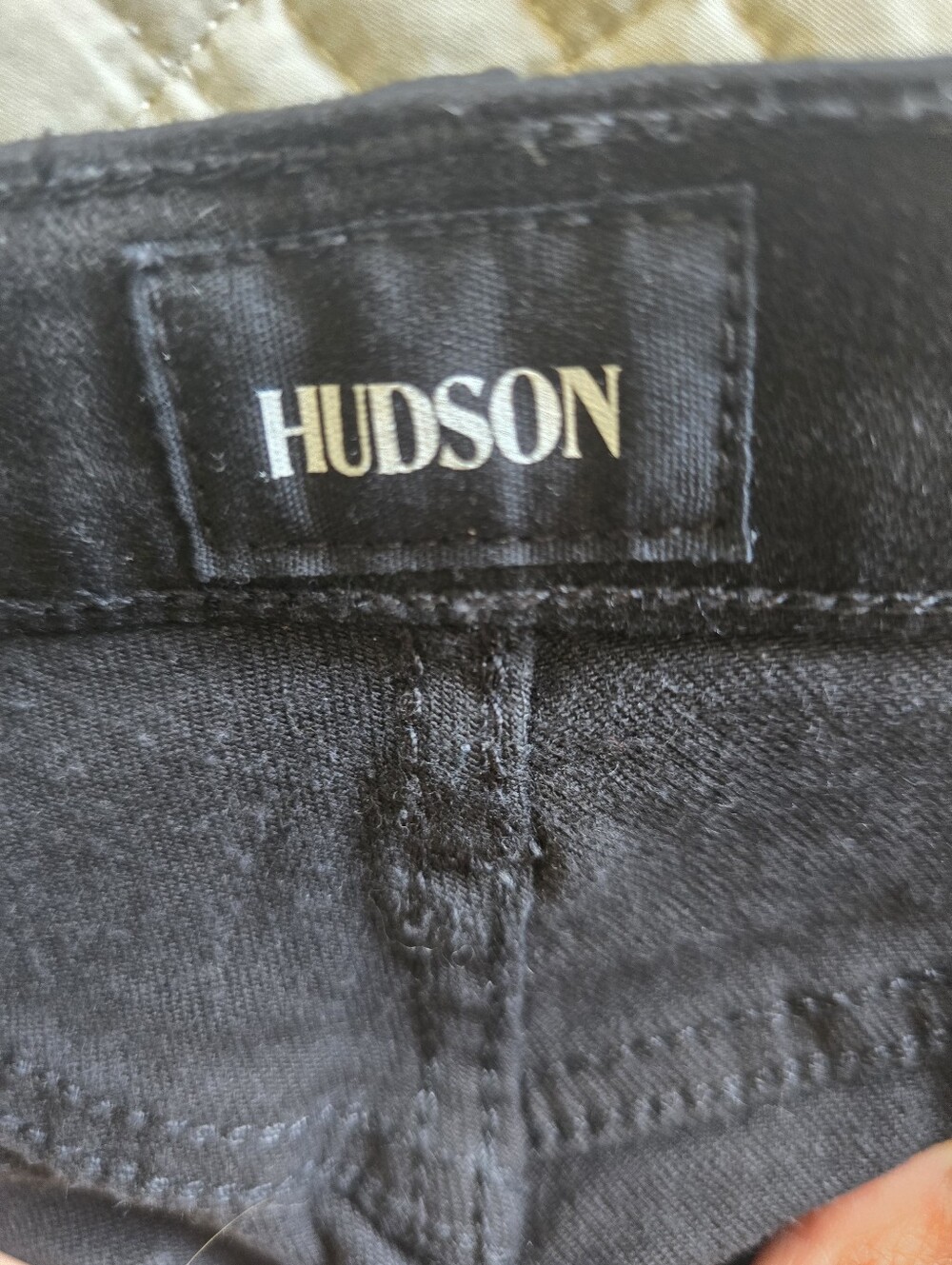 HUDSON Noa High-Rise Straight Crop (Black Denim, Val, Size 28) - Picture 4 of 5